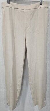 Banana Republic Straight Leg Ankle Taper Hayden Pants Womens 14P High Rise Beige